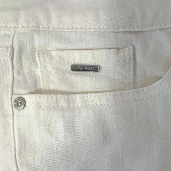 Cream Off White Capri Jeans Nine West Women’s Size 14 New NWT Summer Spring Fall - Picture 2 of 5
